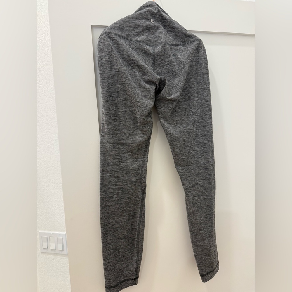 Lululemon Align 25” High Rise Leggings Size 6 Heathered Grey Nulu Like New - Picture 6 of 8
